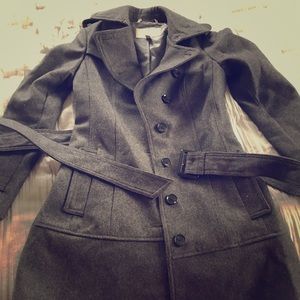 Banana Republic gray wool coat